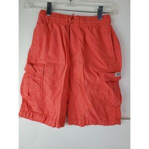 Osh‎ Kosh BGosh Cotton Cargo Shorts Size 10 Boys Elastic Waist Coral